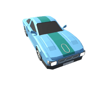 Rally Car 3 Blue